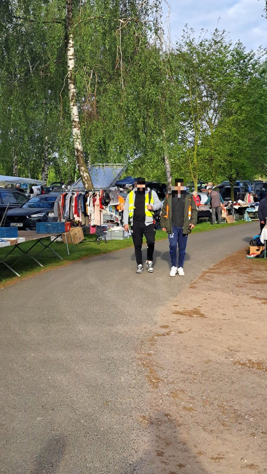 Flohmarkt Bardowick – Weg zwischen den Ständen