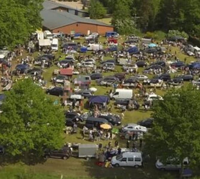 Flohmarkt Bardowick – Stände auf dem Gelände